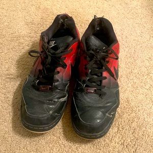 Nike air black and red